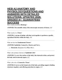 HESI A2 ANATOMY AND PHYSIOLOGYQUESTIONS AND ANSWERS WITH DETAILED SOLUTIONS, UPDATED 20