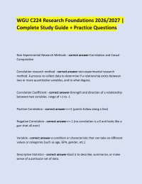 WGU C224 Research Foundations 2026/2027 | Complete Study Guide + Practice Questions