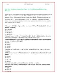 2026 Water Distribution Operator Math Exam: 250+ Solved Questions