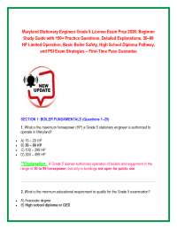Maryland Stationary Engineer Grade 5 License Exam Prep 2026: Beginner Study Guide with 15