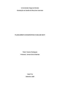 Trabalho Análise SWOT