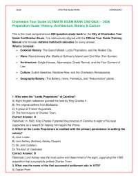 Charleston Tour Guide ULTIMATE EXAM BANK (350 Q&A) – 2026 Preparation Guide: History, Arch