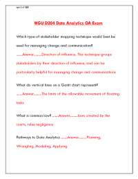 WGU D204 Data Analytics OA Exam | Complete Objective Assessment Study Guide