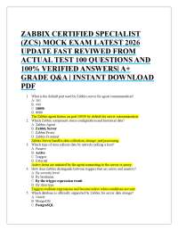 ZABBIX CERTIFIED SPECIALIST (ZCS) MOCK EXAM LATEST 2026 UPDATE FAST REVIWED FROM ACTUAL