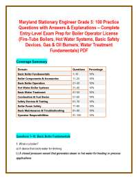Maryland Stationary Engineer Grade 5: 100 Practice Questions with Answers & Explanations