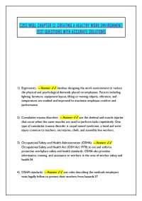 C202 WGU: CREATING A HEALTHY WORK ENVIRONMENT: TEST QUESTIONS WITH ACCURATE SOLUTIONS