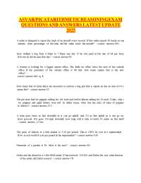 ASVAB-PICAT Arithmetic Reasoning Exam Questions 2026 – Verified Answers (Latest Update)