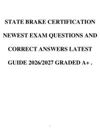 State Brake Certification Exam 2026–2027: ABS & Diagnostics Guide