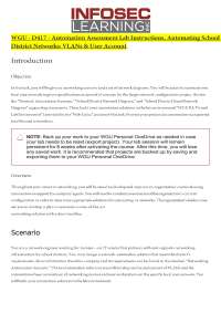 WGU - D417 - Automation Assessment Lab Instructions, Automating School District Networks: