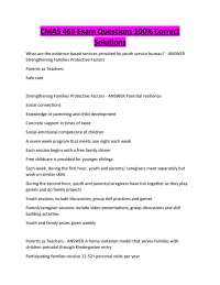 CMAS 465 Exam Questions 100% Correct Solutions