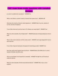 CHST Exam Study Guide Questions with Complete Answers