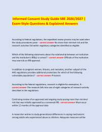 Informed Consent Study Guide SBE 2026/2027 | Exam-Style Questions & Explained Answers