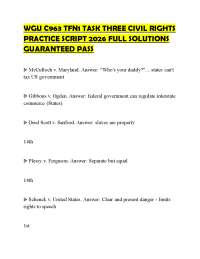 WGU C963 TFN1 TASK THREE CIVIL RIGHTS PRACTICE SCRIPT 2026 FULL SOLUTIONS GUARANTEED PAS