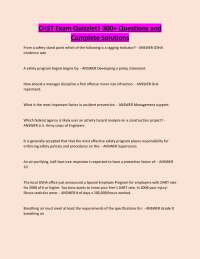 CHST Exam Quizzlet| 300+ Questions and Complete Solutions