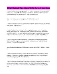CMAS Exam 2 Questions 100% Correct Solutions