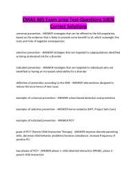 CMAS 465 Exam prep Test-Questions 100% Correct Solutions