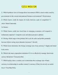 C211 WGU OA Latest update 2026