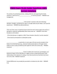 CMAS Exam Study Guide Questions 100% Correct Solutions