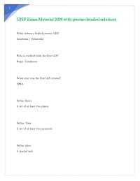 GISP Exam Material 2026 with precise detailed solutions