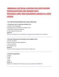 NEBRASKA ELECTRICAL CONTRACTOR CERTIFICATION EXAM