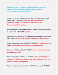 CDC 4AO51 VOLUME 2 – PATIENT ADMINISTRATION EXAM 2024/2025 COMPLETE ACTUAL EXAM QUESTIONS