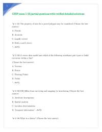 GISP exam 1-25 partial questions with verified detailed solutions