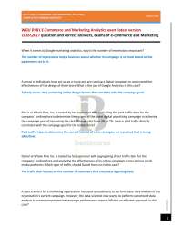 WGU D381 E-Commerce and Marketing Analytics exam latest version 2026\2027 question and cor