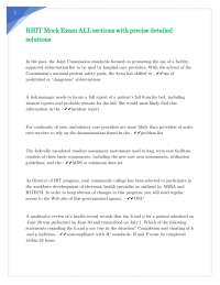 RHIT Mock Exam ALL sections with precise detailed solutions