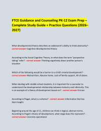 FTCE Guidance and Counseling PK-12 Exam Prep – Complete Study Guide + Practice Questions (