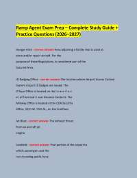 Ramp Agent Exam Prep – Complete Study Guide + Practice Questions (2026–2027)