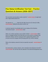 Pass Ramp Certification Test Fast – Practice Questions & Answers (2026–2027)