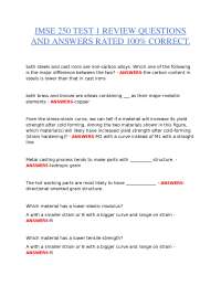 IMSE 250 TEST 1 REVIEW | QUESTIONS AND ANSWERS | RATED 100% CORRECT