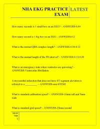 NHA EKG PRACTICE LATEST EXAM
