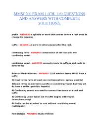 MMSC 200 EXAM 1 (CH. 1–6) | QUESTIONS AND ANSWERS | COMPLETE SOLUTIONS