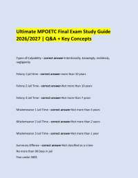 Ultimate MPOETC Final Exam Study Guide 2026/2027 | Q&A + Key Concepts