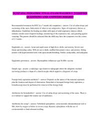 NUNP 6541 PEDIATRIC FINAL EXAM-WALDEN U