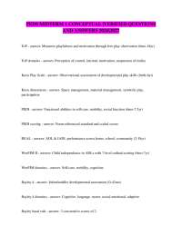 PEDS MIDTERM 1 CONCEPTUAL