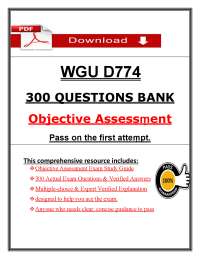 WGU D774 Exam Questions & Answers (2026 / 2027) | Business Accounting | WGU (PDF)
