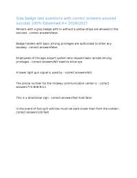 Sida badge test questions with correct answers assured success 100% Esteemed A+ 2026/2027