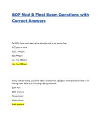 BOF Mod B Final Exam Questions with Correct Answers