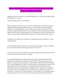 PEDS MIDTERM 6541 EXAM