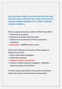 CRIS TEST FINAL EXAM ACTUAL EXAM AND PRACTICE EXAM 2025 /2026 ACTUAL COMPLETE REAL EXAM Q