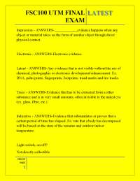 FSC100 UTM FINAL LATEST EXAM