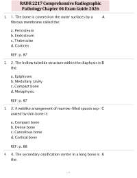 RADR2217 Comprehensive Radiographic Pathology Chapter 04 Exam Guide 2026