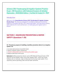Arizona CR21 Hardscaping & Irrigation Systems Practice Exam | 200 Questions with Italiciz