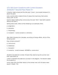 ILTS 305 Exam Questions with Correct Answers 2026/2027 Assured Pass Rated A+