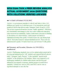 WGU D299 TASK 3 PEER REVIEW ANALYSIS ACTUAL ASSESSMENT 2026 QUESTIONS WITH SOLUTIONS VERIF