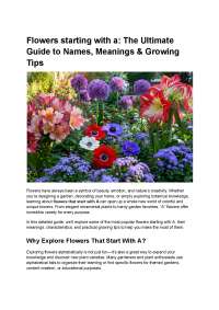 make forum content for the keyword flowers that start with c and the link https://yourhom