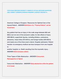CSTR EXAM 2024/2025 NEWEST!! COMPLETE ACTUAL 200 EXAM QUESTIONS AND CORRECT ANSWERS (VERI