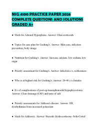 NSG 4100 PRACTICE PAPER 2026 COMPLETE QUESTIONS AND SOLUTIONS GRADED A+